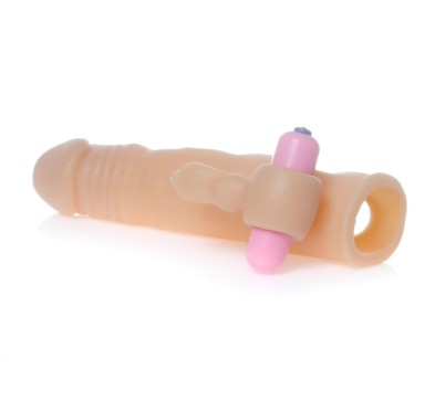 Nakładka przedłużająca penisa sex wibracje 18cm